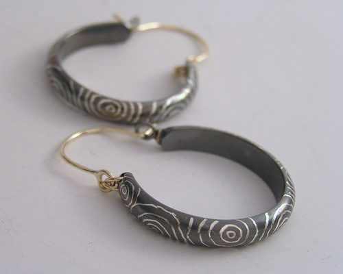 'Whorls and whirls' earrings